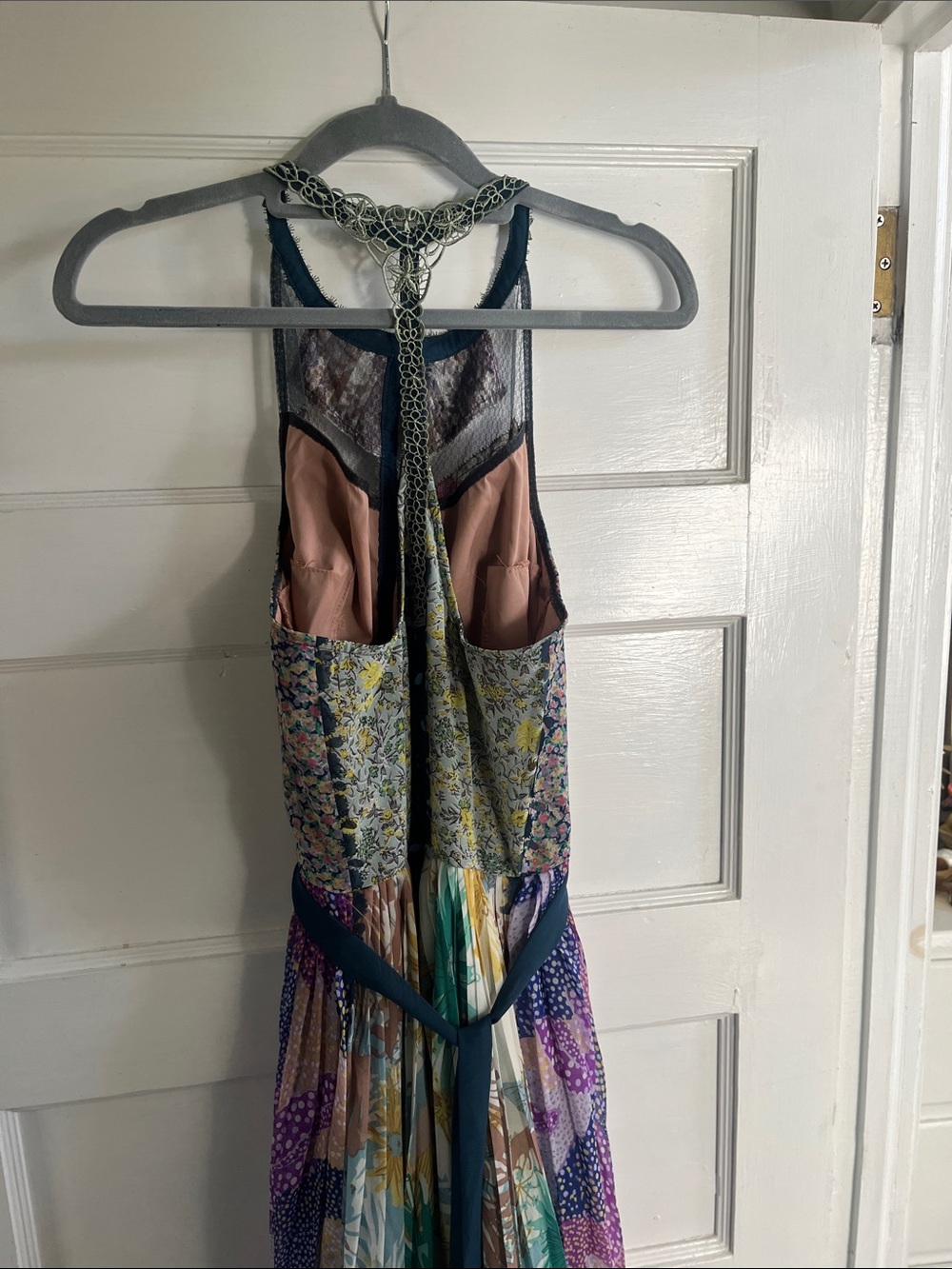Anthropologie Byron Lars Wilderflora Patchwork Maxi Dress 6 - Picture 9 of 12